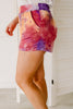 Cheer Me Up Tie Dye Shorts In Orange
