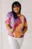 Cheer Me Up Tie Dye Hoodie In Orange