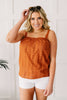 Eyelet You Know Camisole In Cinnamon