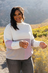 Color Block Top in Lavender