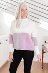 Color Block Top in Lavender