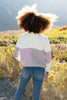 Color Block Top in Lavender