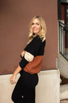 Chloe Color Block Top in Natural