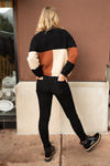 Chloe Color Block Top in Natural