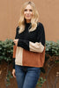 Chloe Color Block Top in Natural