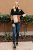 Chloe Color Block Top in Natural