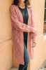 Choose Me Chunky Cardigan in Rose