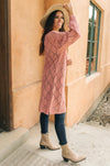 Choose Me Chunky Cardigan in Rose