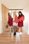Mia Sequin Dress in Wine