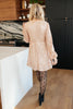 Mia Sequin Dress in Rose Gold