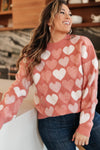 Lovin' It Sweater In Pink
