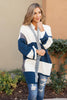 Chunky Patterns Cardigan in Teal