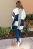 Chunky Patterns Cardigan in Teal