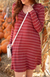 Cinnamon Striped Dress