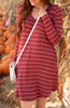 Cinnamon Striped Dress