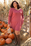 Cinnamon Striped Dress