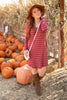 Cinnamon Striped Dress
