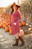 Cinnamon Striped Dress