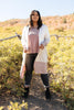 Clarissa Striped Cardigan in Mocha