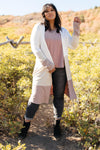 Clarissa Striped Cardigan in Mocha
