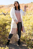 Clarissa Striped Cardigan in Mocha