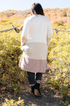 Clarissa Striped Cardigan in Mocha