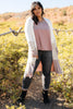 Clarissa Striped Cardigan in Mocha