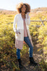 Clarissa Striped Cardigan in Mocha