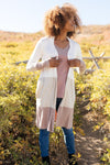 Clarissa Striped Cardigan in Mocha