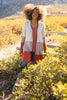Clarissa Striped Cardigan in Paprika