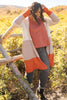Clarissa Striped Cardigan in Paprika