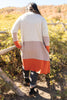Clarissa Striped Cardigan in Paprika