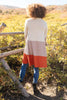 Clarissa Striped Cardigan in Paprika
