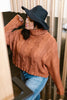 Classic Cable Knit Sweater in Ginger Spice