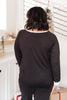Classic & Cozy Pajama Top in Black