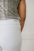 Clean Slate White Jean Shorts