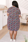 Clusters of Flowers Dress In Black