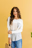 Color Block Pointelle Top
