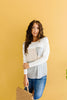 Color Block Pointelle Top