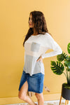 Color Block Pointelle Top