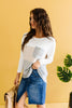 Color Block Pointelle Top