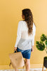Color Block Pointelle Top