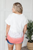 Color Block Tie Dye Top