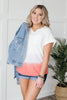 Color Block Tie Dye Top