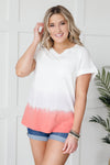 Color Block Tie Dye Top