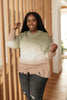 Color Melt Sweater in Olive