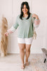 Colorblock Balloon Sleeve Top