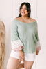 Colorblock Balloon Sleeve Top