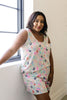 Confetti Leopard Print Tank In Taupe