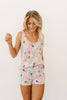 Confetti Leopard Print Tank In Taupe